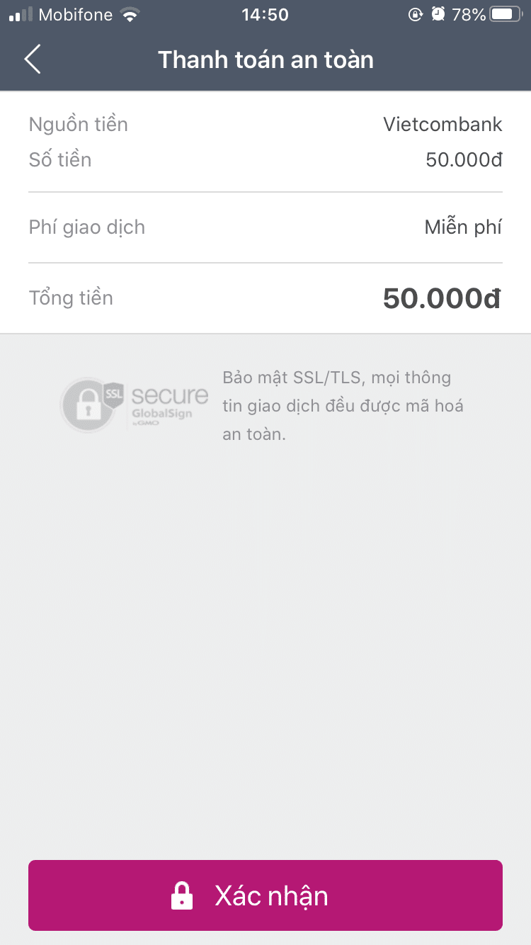 Hướng dẫn thanh toán trên App Store Việt Nam nap tien momo 2