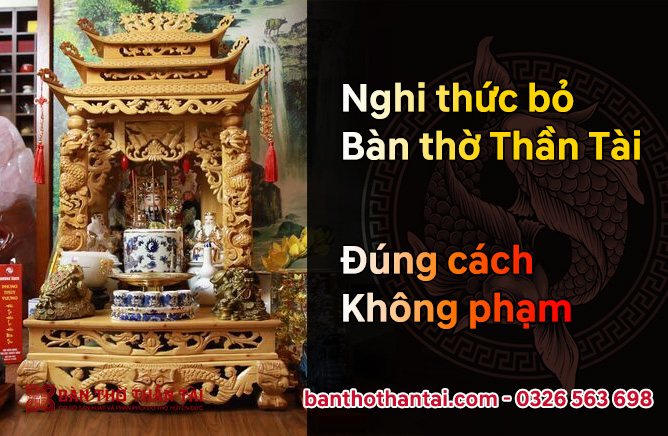 văn khấn xin bỏ bàn thờ Thần Tài