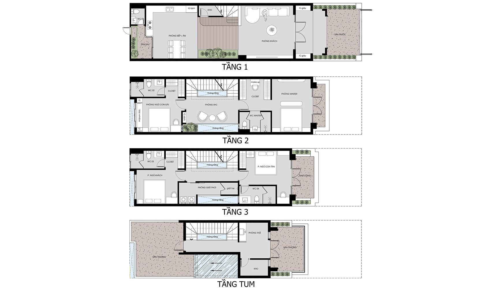 Bản vẽ mặt bằng HT’s House