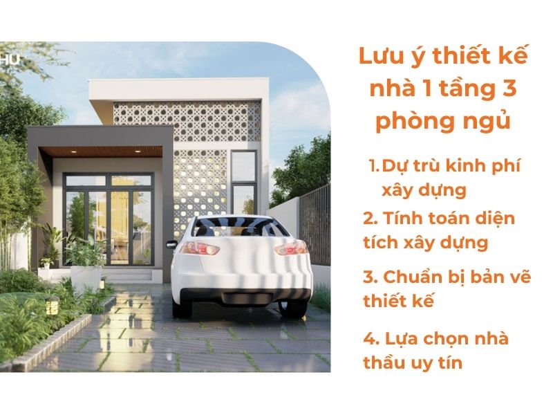 Lưu ý khi xây nhà 1 tầng