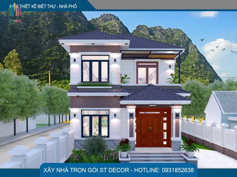 Mẫu nhà 1 trệt 1 lầu chi phí thấp