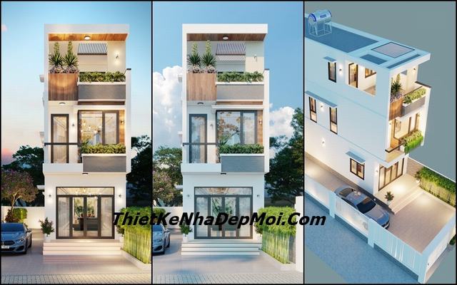 9 mẫu thiết kế nhà 2 tầng 50m2 2 3 phòng ngủ đẹp HOT thoáng