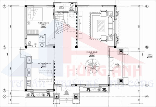 Mẫu nhà 2 tầng mái nhật 4 phòng ngủ