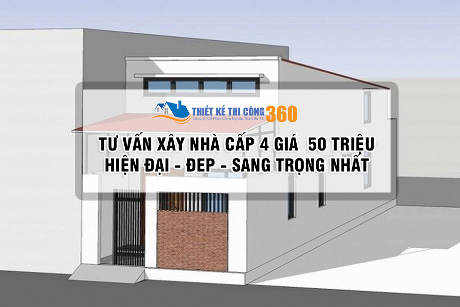 mẫu nhà xây nhà cấp 4 giá 50 triệu