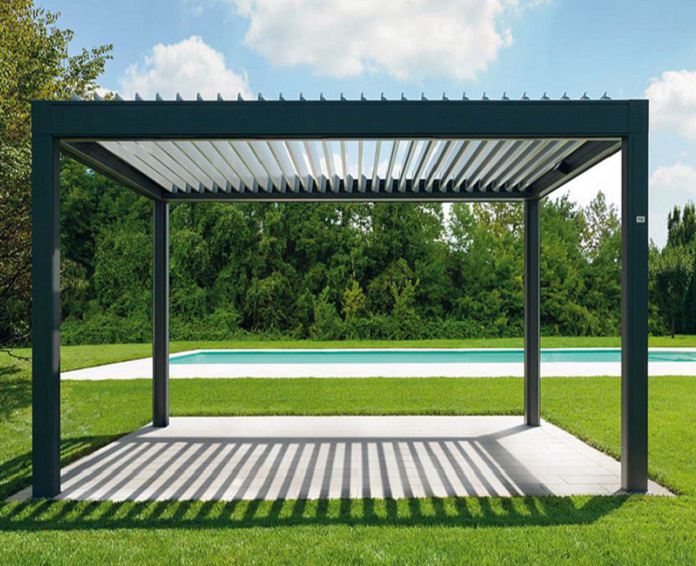 Ảnh 11: Mẫu nhà để xe có mái pergola tăng tính thẩm mỹ cao