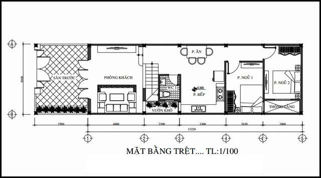 mẫu nhà 2 tầng 5 phòng ngủ