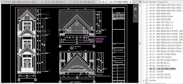  mặt đứng kiến trúc nhà phố x 13 mét