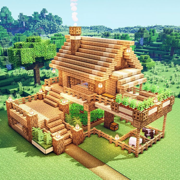 Nhà sàn Minecraft cực đẹp