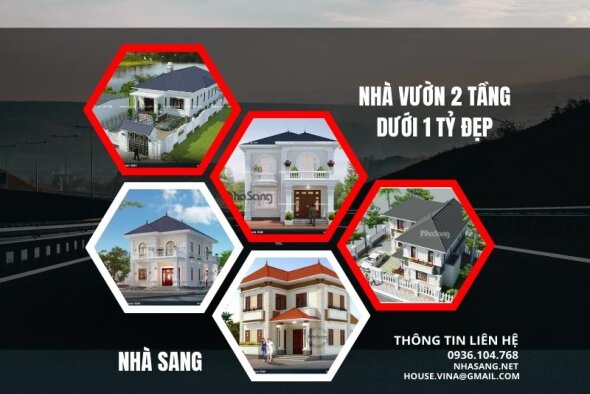 15 Mẫu nhà 2 tầng dưới 1 tỷ mái thái đẹp | 100+ Nhà vườn chọn lọc 2019