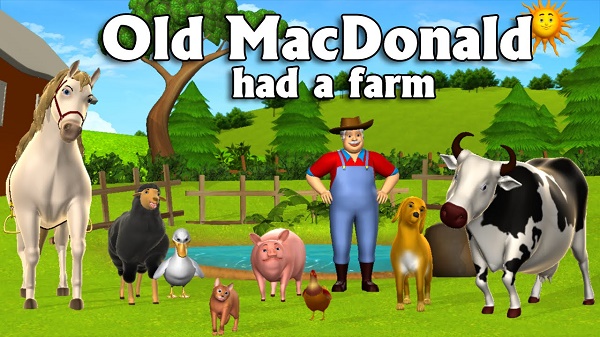 Old MacDonald Had A Farm với chủ đề gần gũi và thân thuộc với bé về động vật