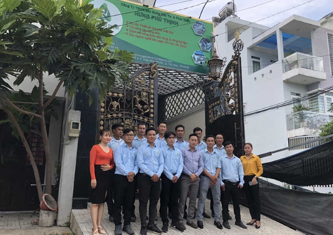 Đội ngũ nhân viên tại công ty xây dựng Hưng Phú Thịnh