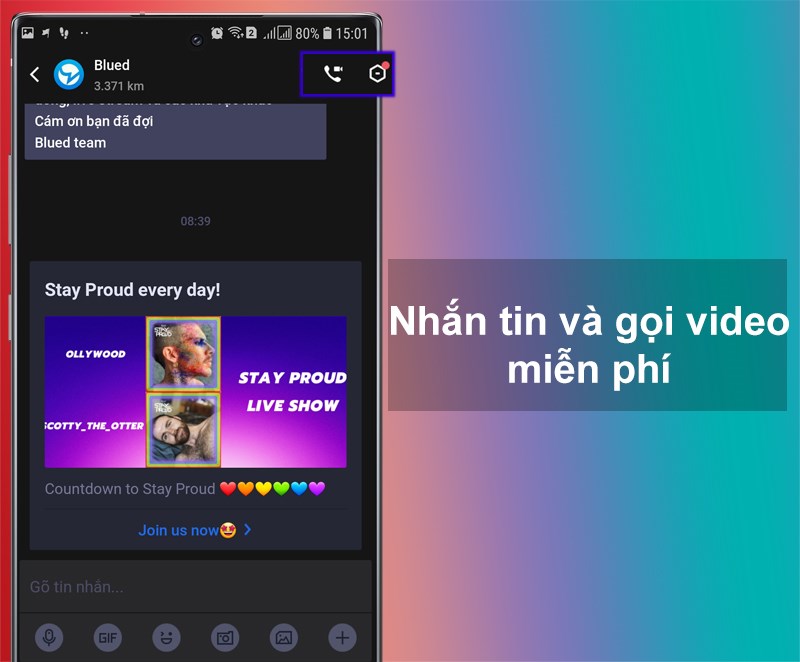 Ứng dụng Blued Việt Nam - Mạng xã hội gay, chat gay
