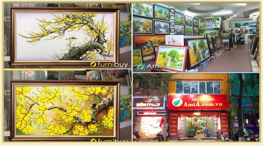 Nơi bán, địa chỉ bán tranh hoa mai vàng tại Hà Nội và Toàn Quốc