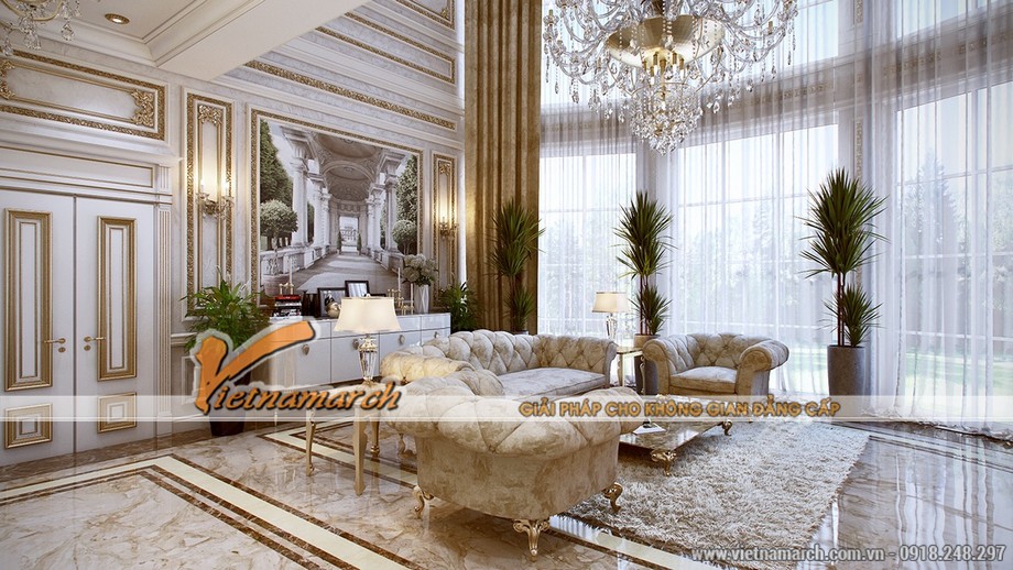 5 mẫu thiết kế nội thất mang phong cách cổ điển Louis Pháp > Phong cách thiết kế nội thất cổ điển của thời Louis XVI - 04