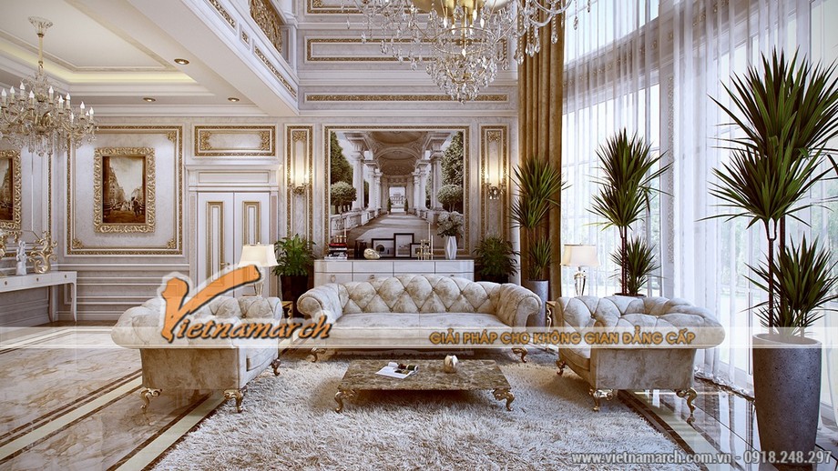 5 mẫu thiết kế nội thất mang phong cách cổ điển Louis Pháp > Phong cách thiết kế nội thất cổ điển của thời Louis XVI - 05
