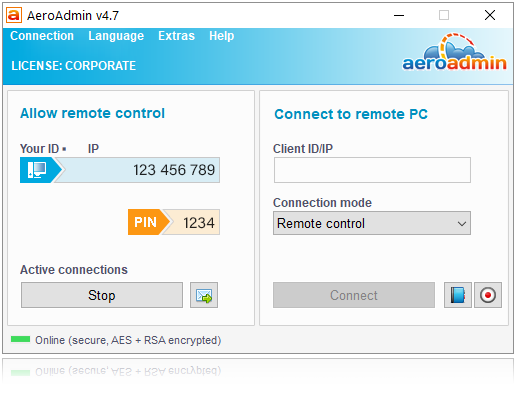 AeroAdmin - Phần mềm kết nối và quản lý PC từ xa