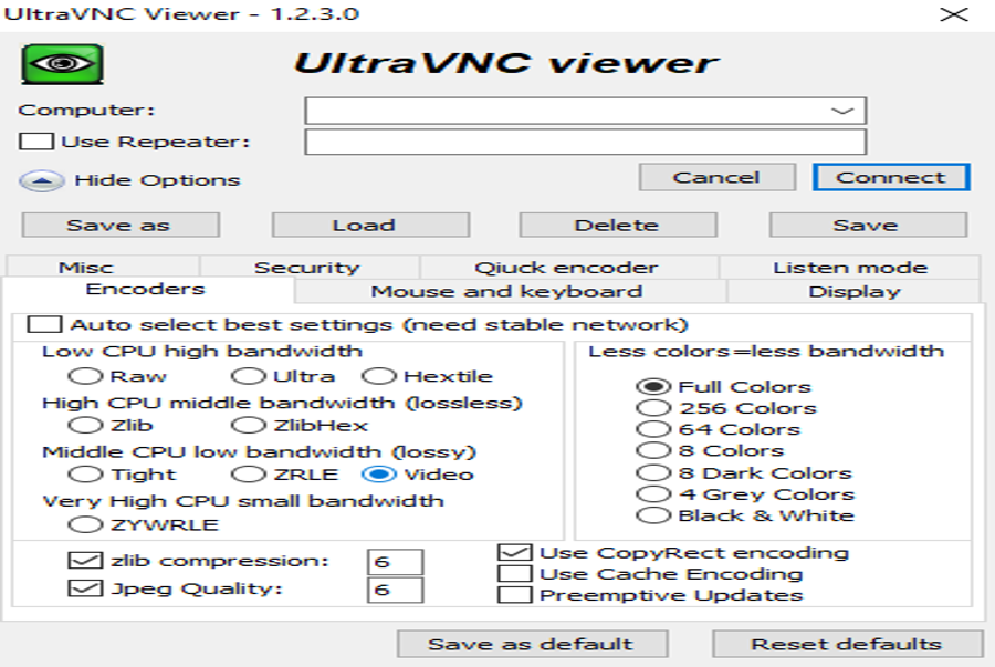 UltraVNC - Phần mềm điều khiển máy tính từ xa được đánh giá cao