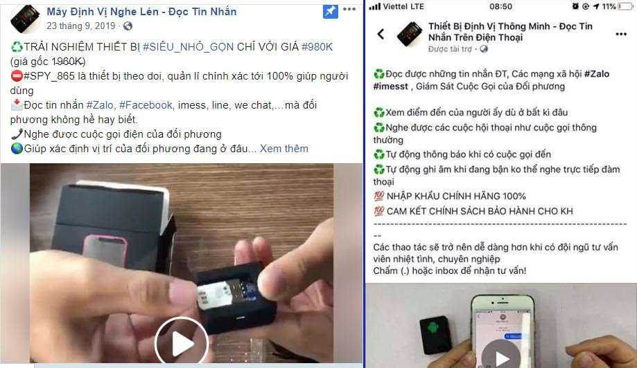 Giá phần mềm theo dõi Facebook Zalo Messenger của chồng, vợ