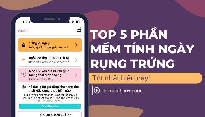 5 Phần mềm tính ngày rụng trứng để sinh con trai chính xác!