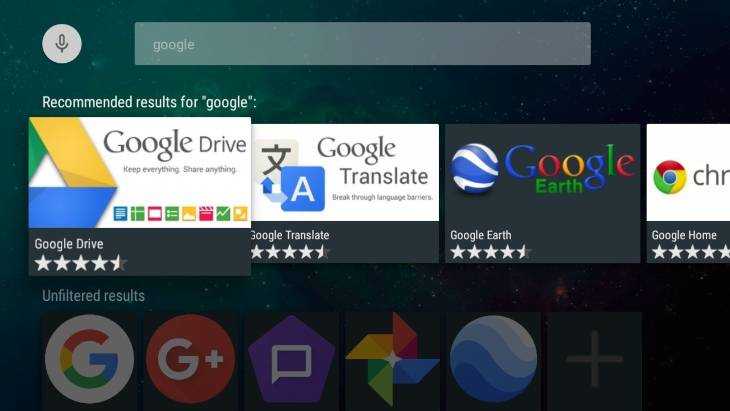 Ứng dụng Google Drive cho Android TV Box