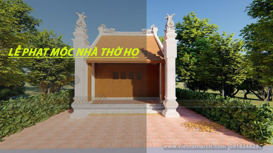 lễ phạt mộc nhà thờ họ