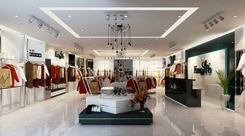 phong cách thiết kế showroom