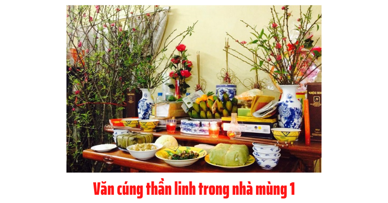 Văn cúng thần linh trong nhà mùng Một Tết