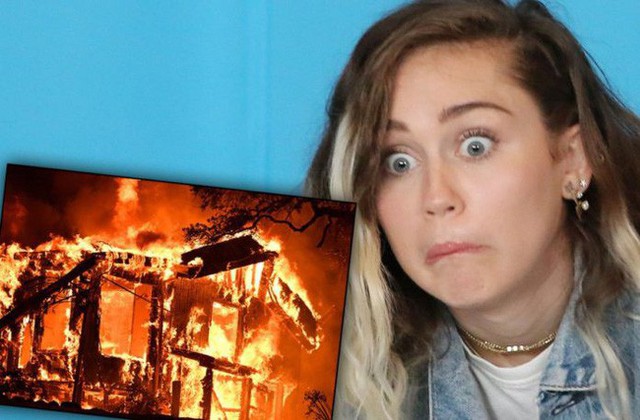 Khối tài sản bị cháy toàn bộ khiến Miley tiếc nuối.