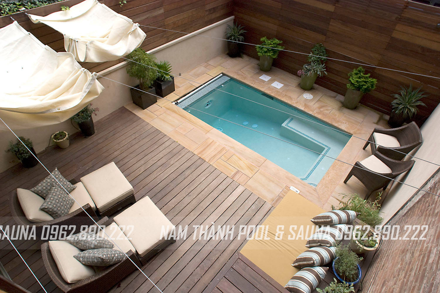 75+ Mẫu thiết kế bể bơi mini trong nhà, hồ bơi gia đình đẹp