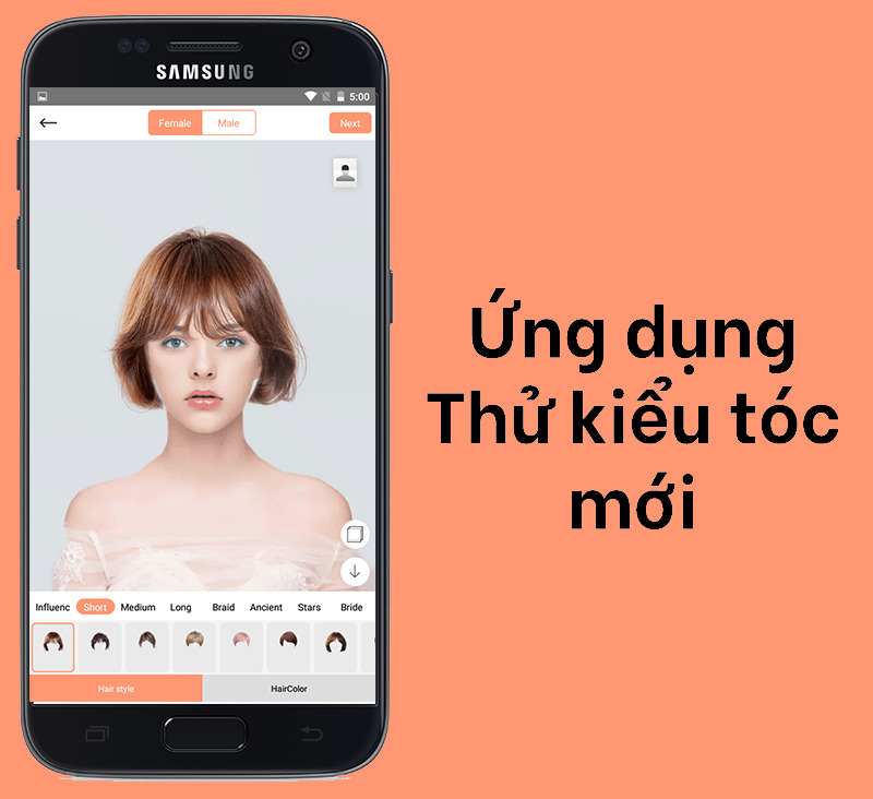 App Thử kiểu tóc mới