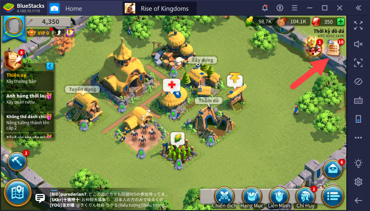 Mẹo phát triển nhanh trong Rise of Kingdoms