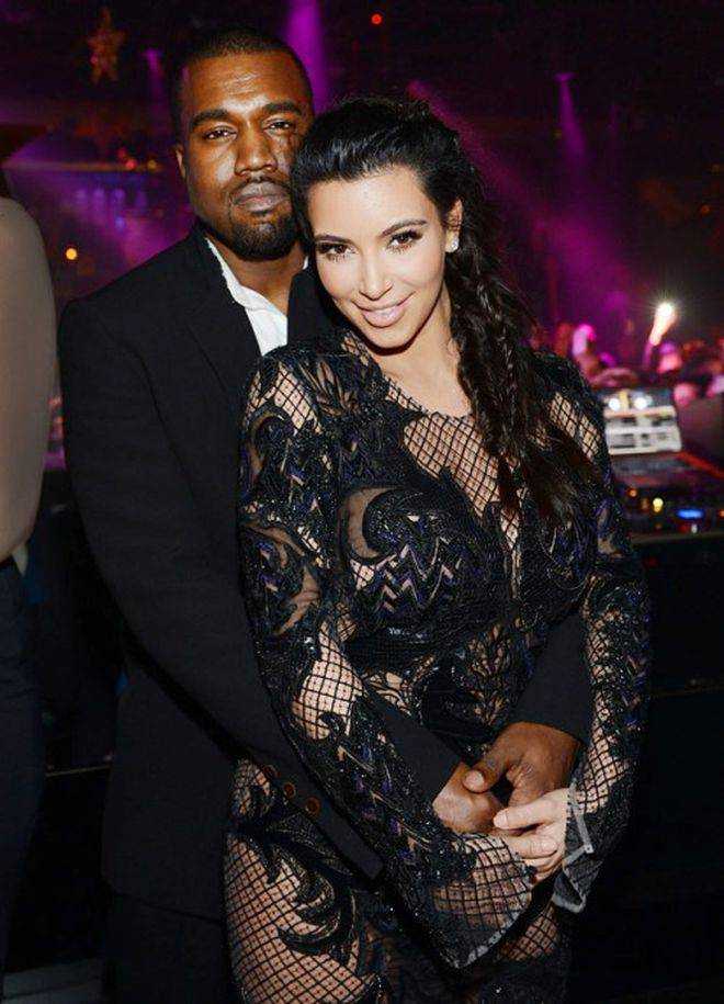 Rapper Kanye West và Kim Kardashian