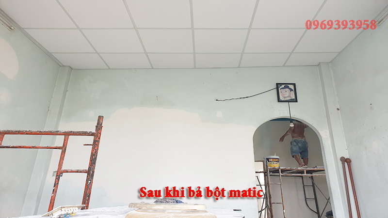 sau khi bả bột matic