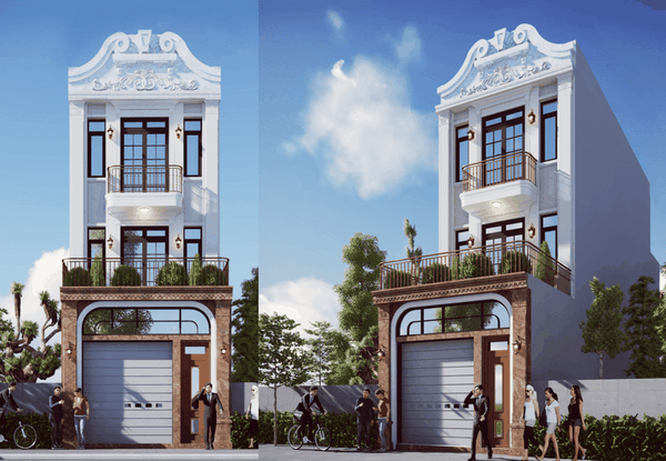 Hoàn thiện nhà phố 3 tầng tân cổ điển đẹp - Chủ đầu tư: Anh Cường, Hưng Yên