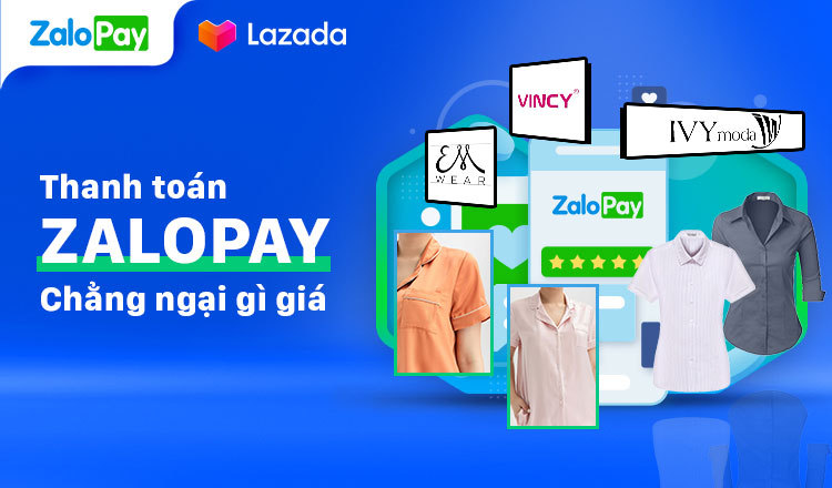 Mua đồ bộ mặc nhà đẹp trên Lazada và thanh toán ZaloPay