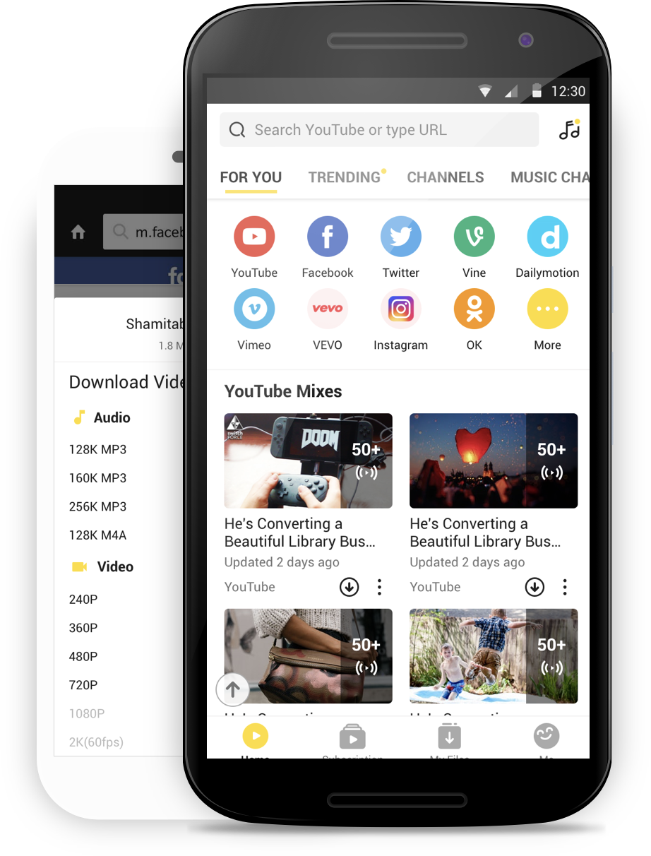 snaptube video and music downloader