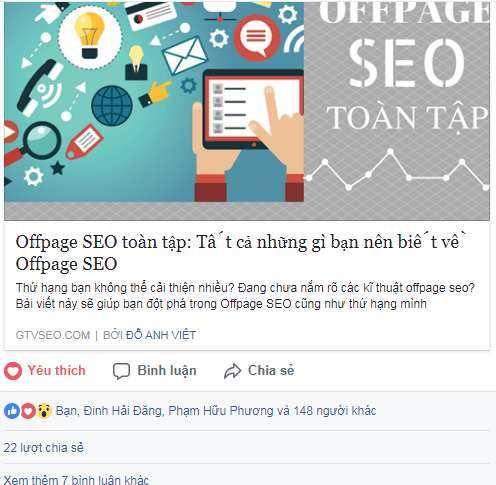 chia sẻ facebook gtv seo