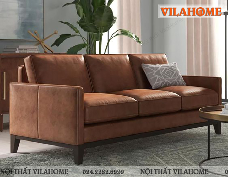 Màu trang trí nhà ngày Tết sofa nâu 