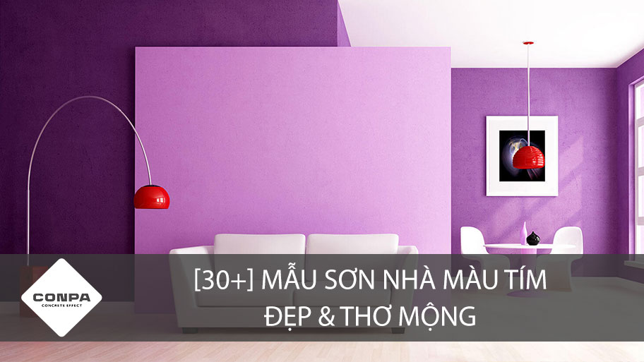 [30+] Mẫu sơn nhà màu tím đẹp & thơ mộng | CONPA