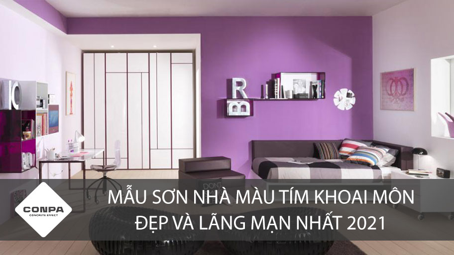 [25+] MẪU SƠN NHÀ MÀU TÍM KHOAI MÔN ĐẸP & LÃNG MẠN | CONPA