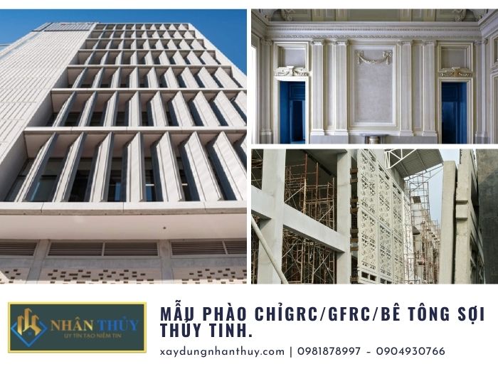 Phào chỉ GRC/GFRC/Bê tông sợi thủy tinh.