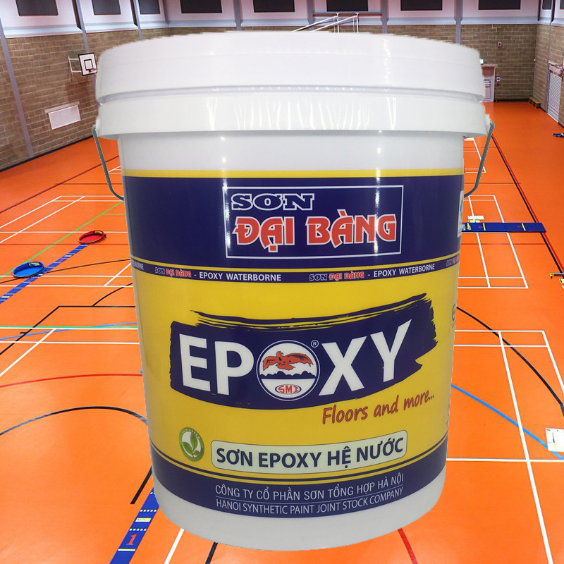 Sơn Epoxy hệ nước cho sàn nhà, nền xưởng - chất lượng cao, dễ thi công