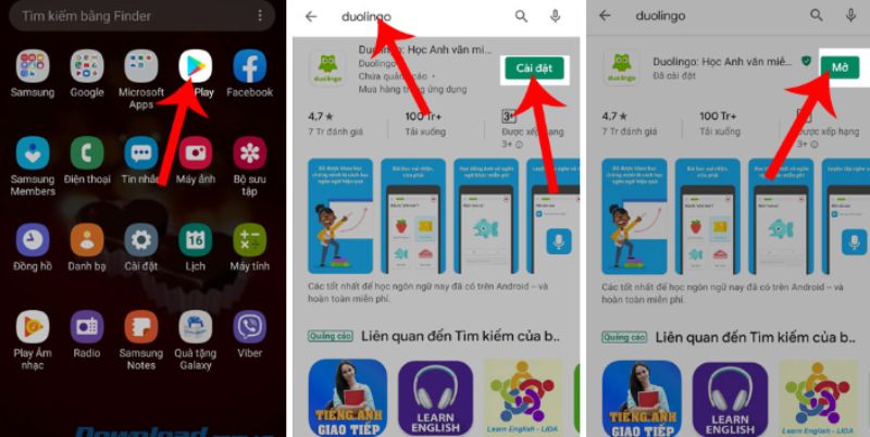 Hướng dẫn cách tải Duolingo trên điện thoại Android/ IOS
