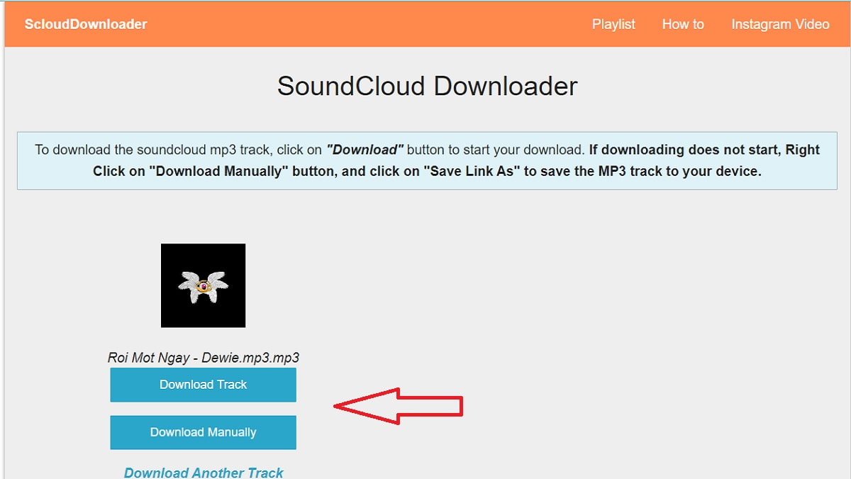 Tải nhạc soundcloud bằng Sclouddownloader.net bước 2