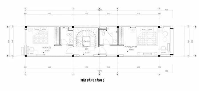 Ảnh 9: Tầng 3 được bố trí làm không gian riêng tư cho mọi người 