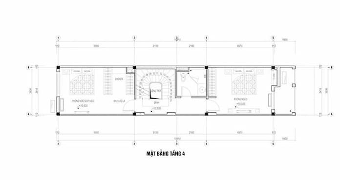 Ảnh 10: Mẫu thiết kế nhà 3m 4 tầng kinh doanh 