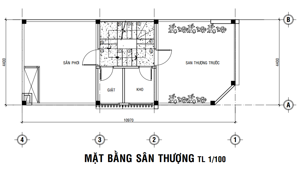 mặt tiền nhà 2 tầng 1 tum tại gò vấp đẹp