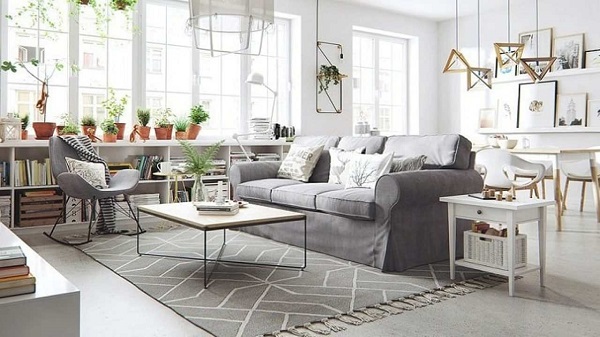 TOP mẫu thảm lót sàn phòng khách giá tốt, decor siêu đẹp