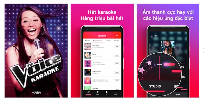 the voice ung dung hat karaoke tren dien thoai