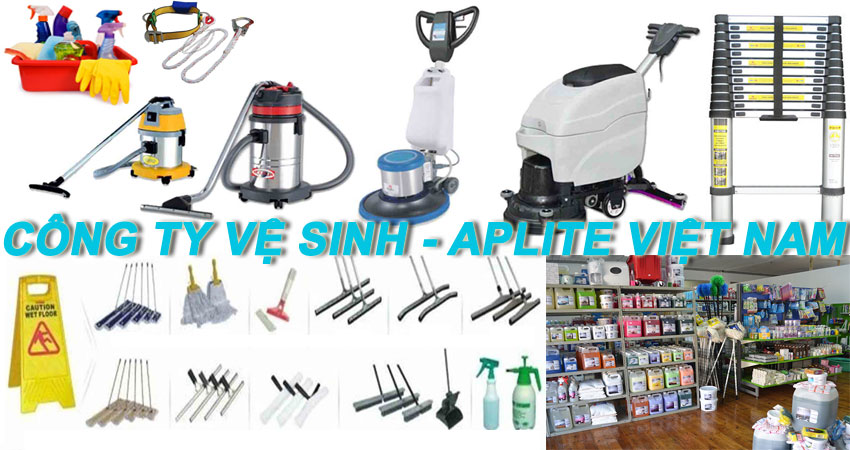 thiết bị, hóa chất vệ sinh nhà